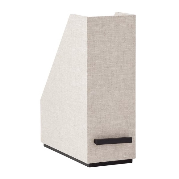 NWT The Container Store Marie Kondo Harmony Linen Magazine File - Picture 1 of 7